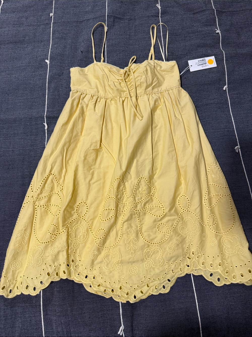 Moon River Yellow Eyelet Sundress for Girls